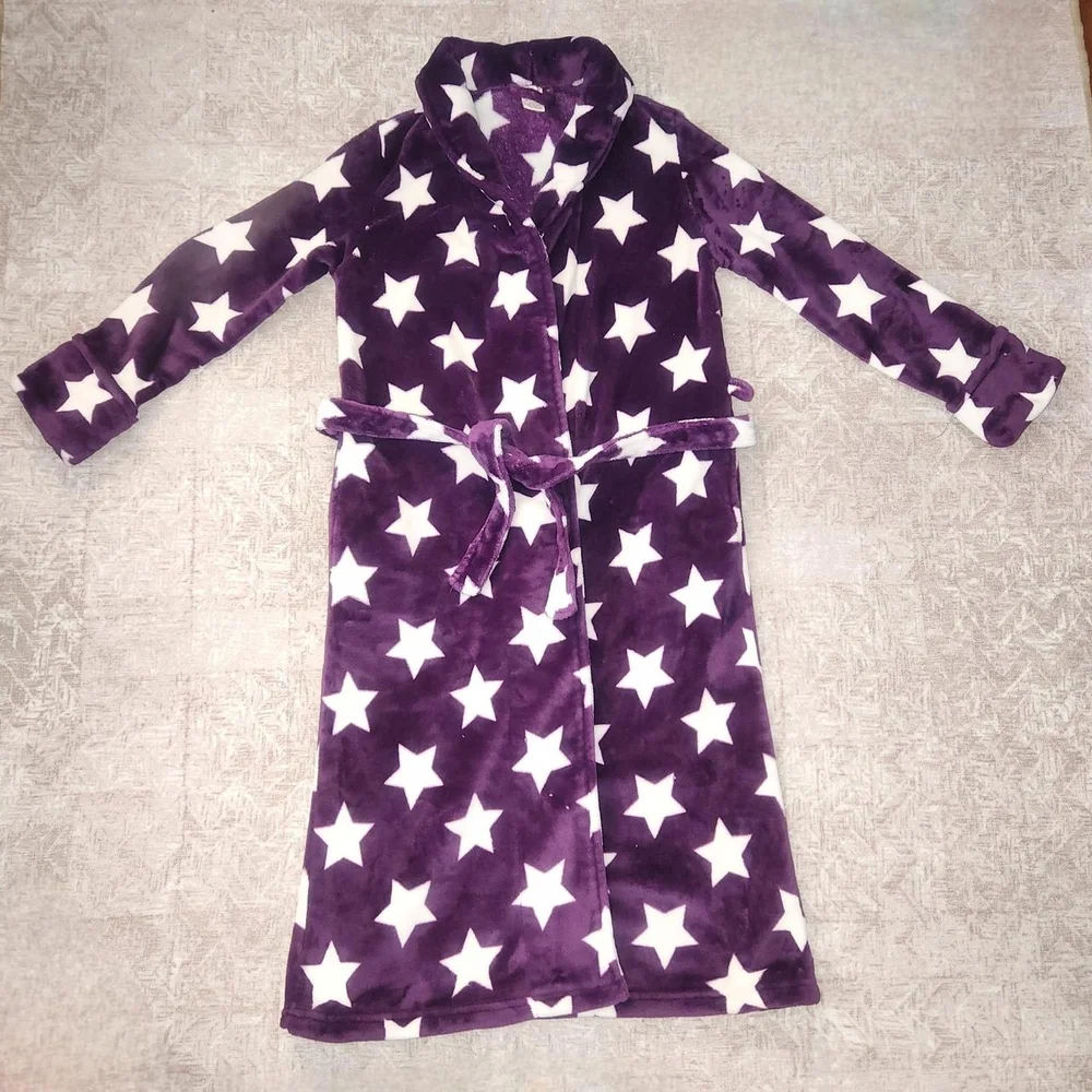 Purple Star Patterned Robe - Picture 2 of 3